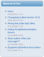 Модуль Forum Latest topics +