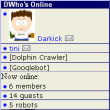 Модуль DWho's Online