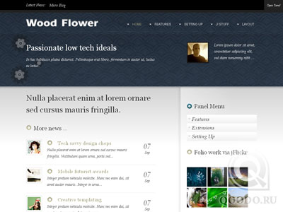 JB Wood Flower - Шаблон для Joomla 1.5