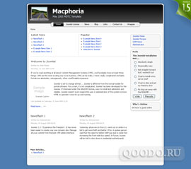 Шаблон RT Macphoria для Joomla 1.0