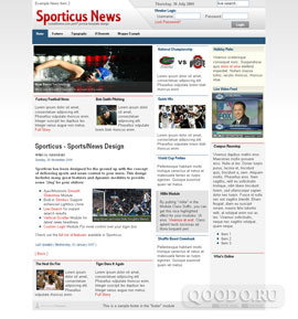 RT Sporticus News - Шаблон для Joomla 1.0
