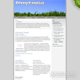 Шаблон RT Blogtopia для Joomla 1.0
