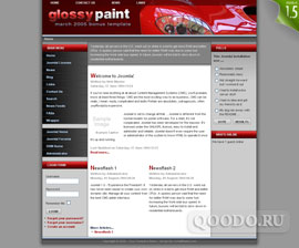 Шаблон RT GlossyPaint для Joomla 1.0
