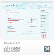 RT Meridian phpBB3 Style - Шаблон для phpBB3