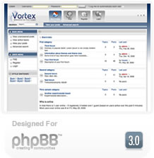 RT Vortex phpBB3 Style - Шаблон для phpBB3