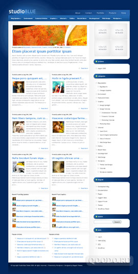 ET Studio Blue - Шаблон для WordPress