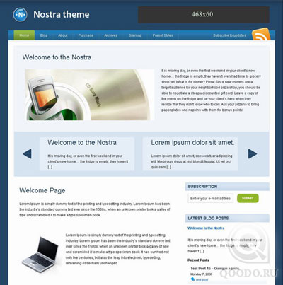 NattyWp Nostra - Шаблон для WordPress