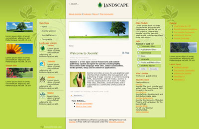 BT Landscape - Шаблон для Joomla 1.5