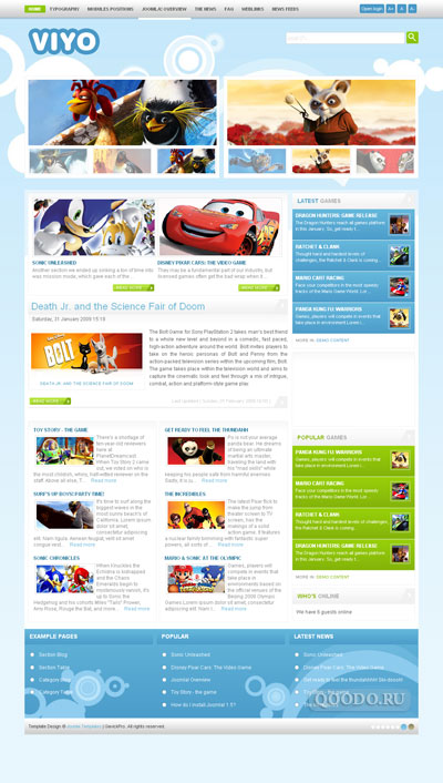 GP VIYO - Шаблон для Joomla 1.5