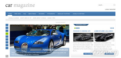 GP Car Magazine - Шаблон для Joomla 1.5