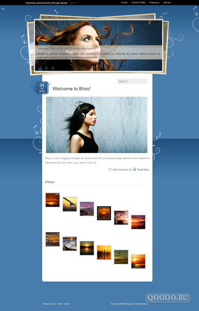 JB Bliss v2.01 - Шаблон для Joomla 1.5