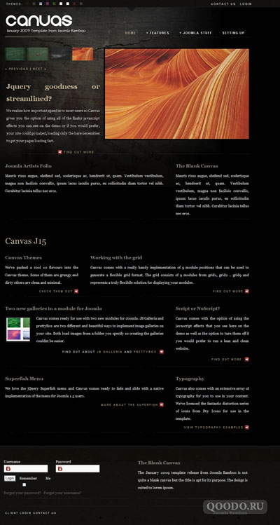 JB Canvas - Шаблон для Joomla 1.5