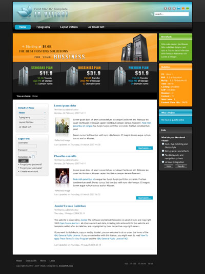 JA Villadi v1.4 - Шаблон для Joomla 1.5