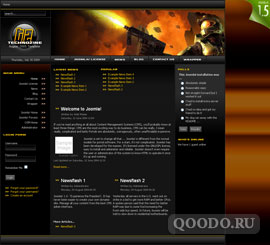 Шаблон RT TechnoZine для Joomla 1.0