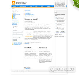 Шаблон RT Digital Ether для Joomla 1.0