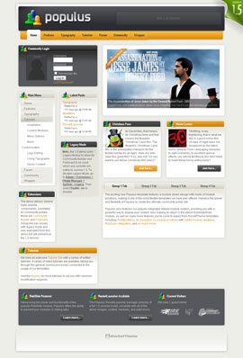 RT Populus - Шаблон для Joomla 1.5