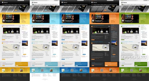 10 стилей шаблона Nexus для Joomla 1.5