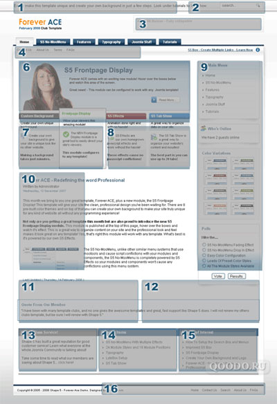 S5 Forever ACE - Шаблон для Joomla 1.5