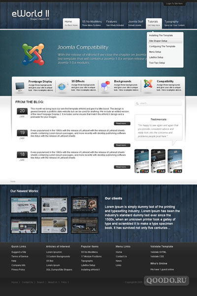 S5 eWorld II - Шаблон для Joomla 1.5
