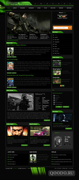 YJ YouGames - Шаблон для Joomla 1.5