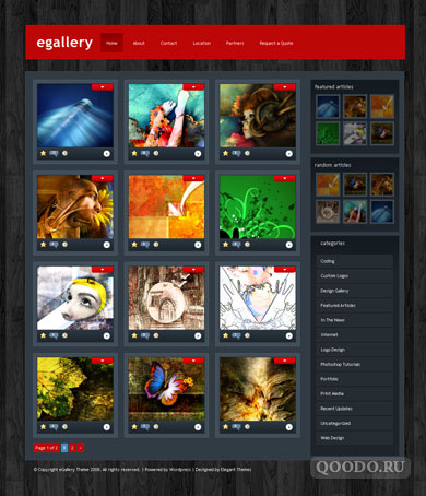 ET eGallery - Шаблон для WordPress