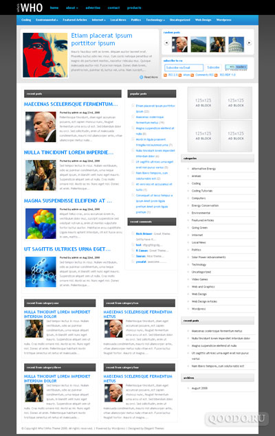 ET WhosWho - Шаблон для WordPress