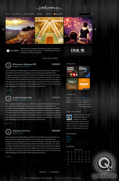 ThemeForest Dark Atlantica - Шаблон для WordPress