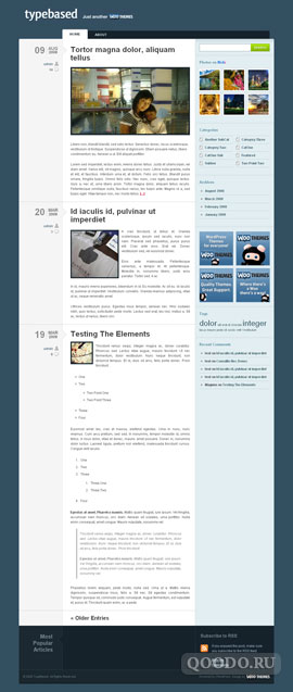 WT Typebased - Шаблон для WordPress