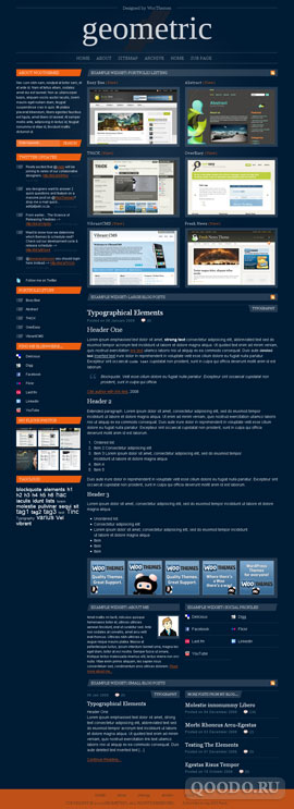 WT Geometric - Шаблон для WordPress