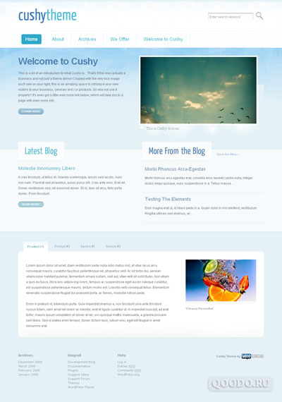 WT Cushy - Шаблон для WordPress