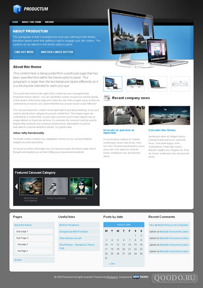 WT Productum - Шаблон для WordPress