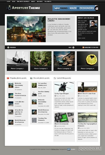 WT Aperture - Шаблон для WordPress