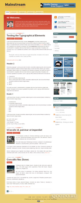 WT Mainstream - Шаблон для WordPress