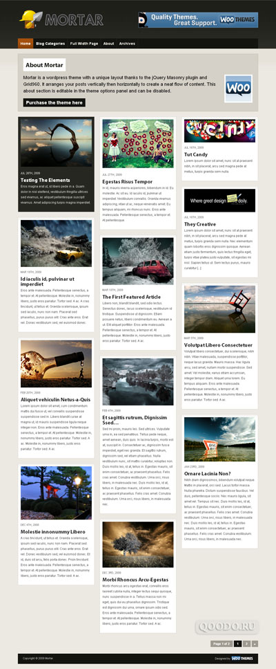 WT Mortar - Шаблон для WordPress