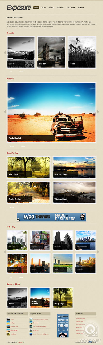 WT Exposure - Шаблон для WordPress