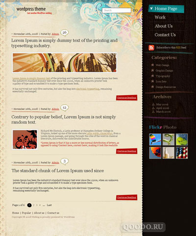 TL Expressive Flowers - Шаблон для WordPress