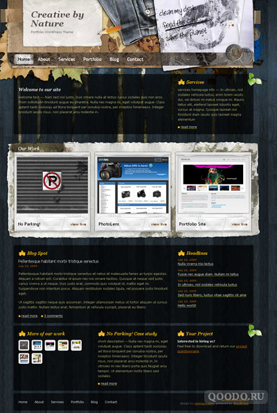 CSS Mayo Creative by Nature - Шаблон для WordPress