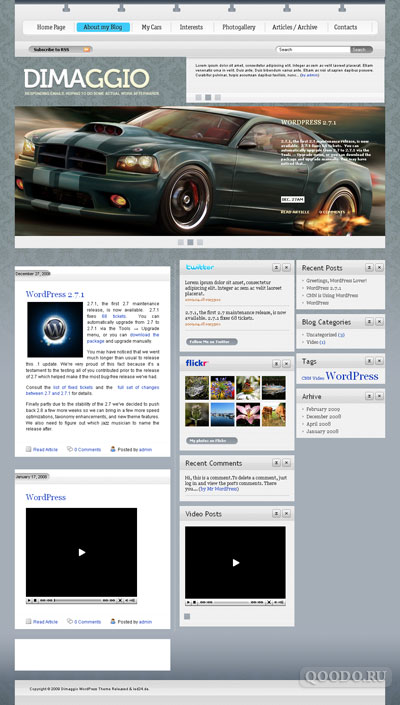 Premium Theme Dimaggio - Шаблон для WordPress
