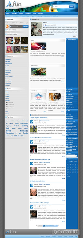 One Theme Fun v1.0 - Шаблон для WordPress