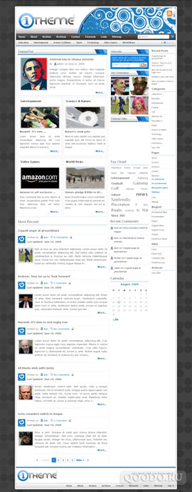 One Theme Default v2.0 - Шаблон для WordPress