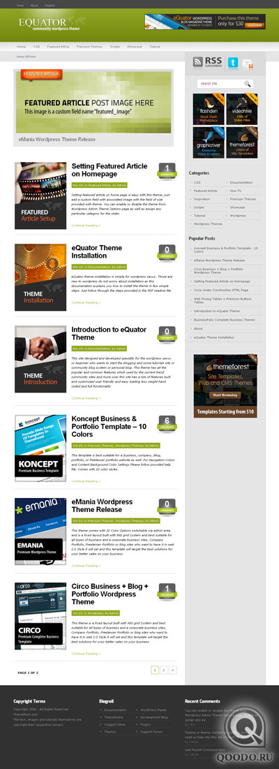 ThemeForest eQuator